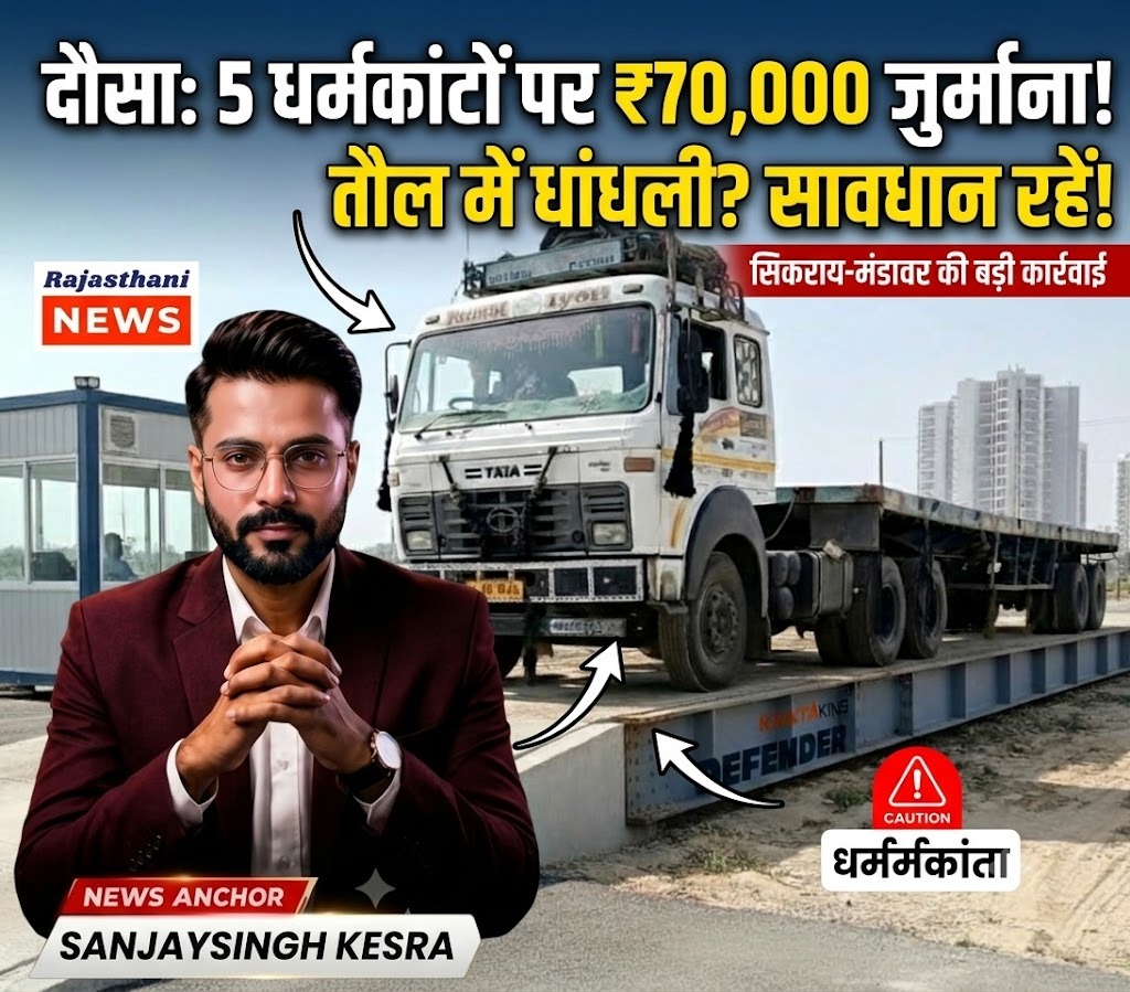 Dausa News: Five Weighbridges Face Action, ₹70,000 Fine for Unverified Weighing Equipment